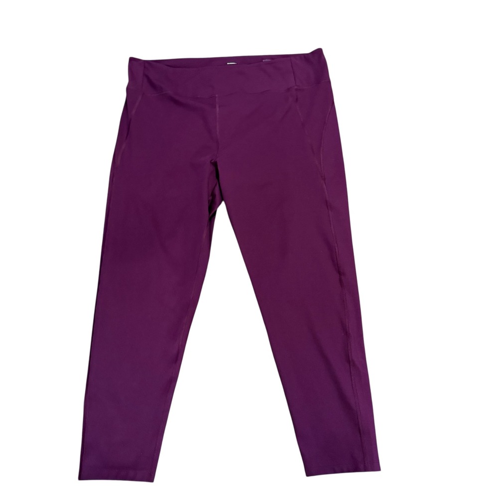 Girlfriend Collective Plum Purple High Rise Leggings Capri Athletic Size 6XL